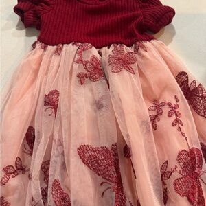 SHEIN Ribbed Red Knit Top 2T